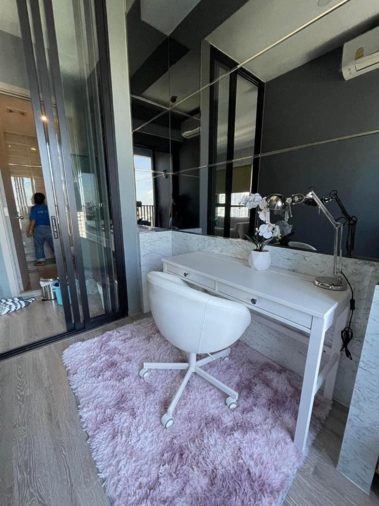 For RentCondoOnnut, Udomsuk : 🚝 Rent Knightsbridge Prime Onnut, good corner room, 180 degrees, beautiful room, complete, ready to enter at 23,000 baht