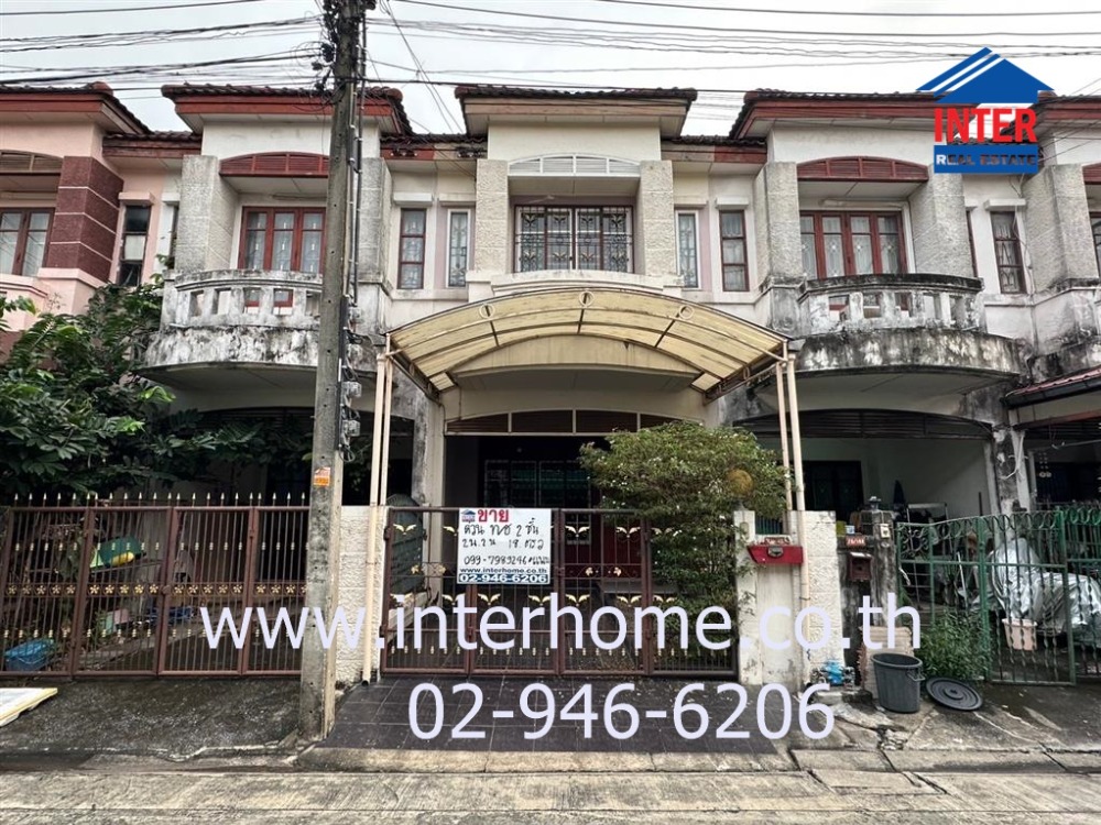 For SaleTownhomeNawamin, Ramindra : 2-storey townhouse, 18 sq m., Busarin Village, Phahon Yothin 54/1, Soi Phahon Yothin 54/1, Intersection 4-47, Vibhavadi-Rangsit Road, Sai Mai District, Bangkok