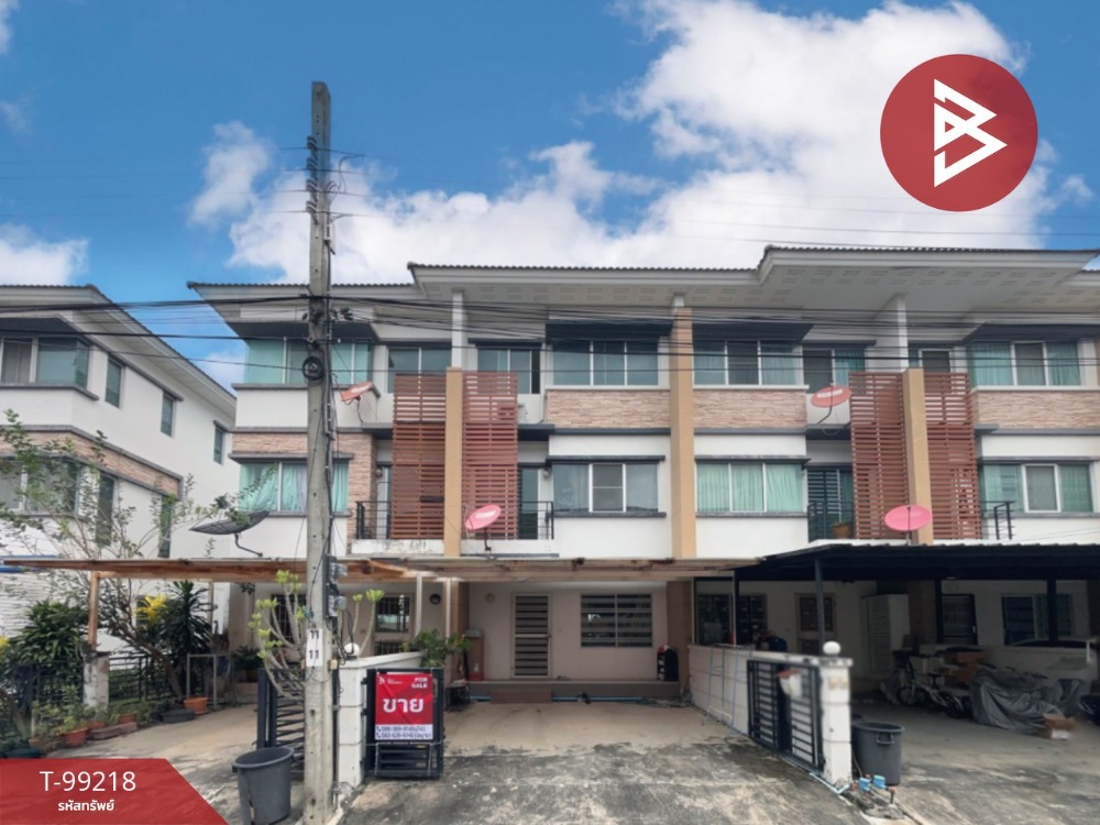 For SaleTownhomeSamut Prakan,Samrong : Townhouse for sale, Town Plus Village, Suvarnabhumi, Bang Phli, Samut Prakan