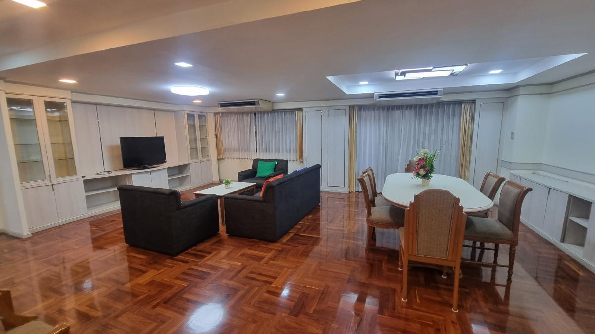 ให้เช่าสุขุมวิท อโศก ทองหล่อ : พร้อมพงษ์ Pet friendly อพาร์ทเมนท์ให้เช่า เหมาะสำหรับครอบครัว 3 ห้องนอน 4 ห้องน้ำ มีรถรับส่ง BTS Supermarket ใกล้เคียง