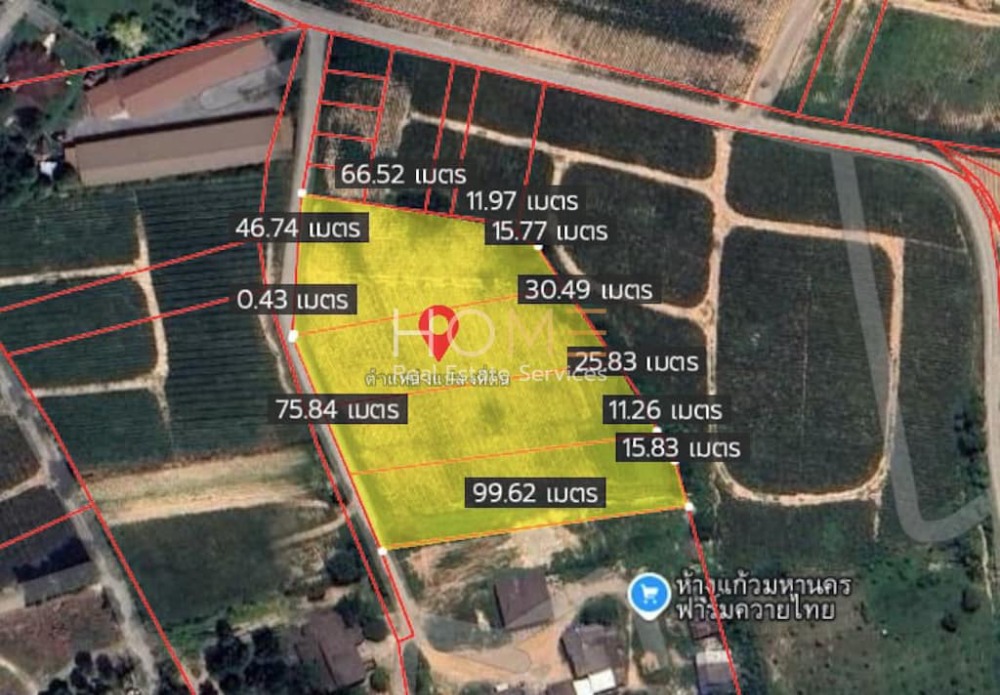 For SaleLandRayong : Land Phang Muang Map Yang Phon Rayong / (SALE) NEWC308