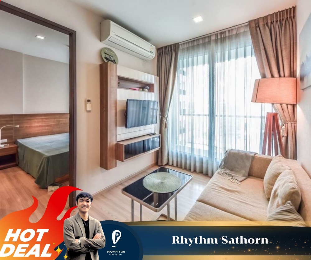 For RentCondoSathorn, Narathiwat : For rent 🔥 Rhythm Sathorn 🔥`Beautiful room, complete furniture and appliances, ready to move in //For more information, contact LineID:Promptyou5