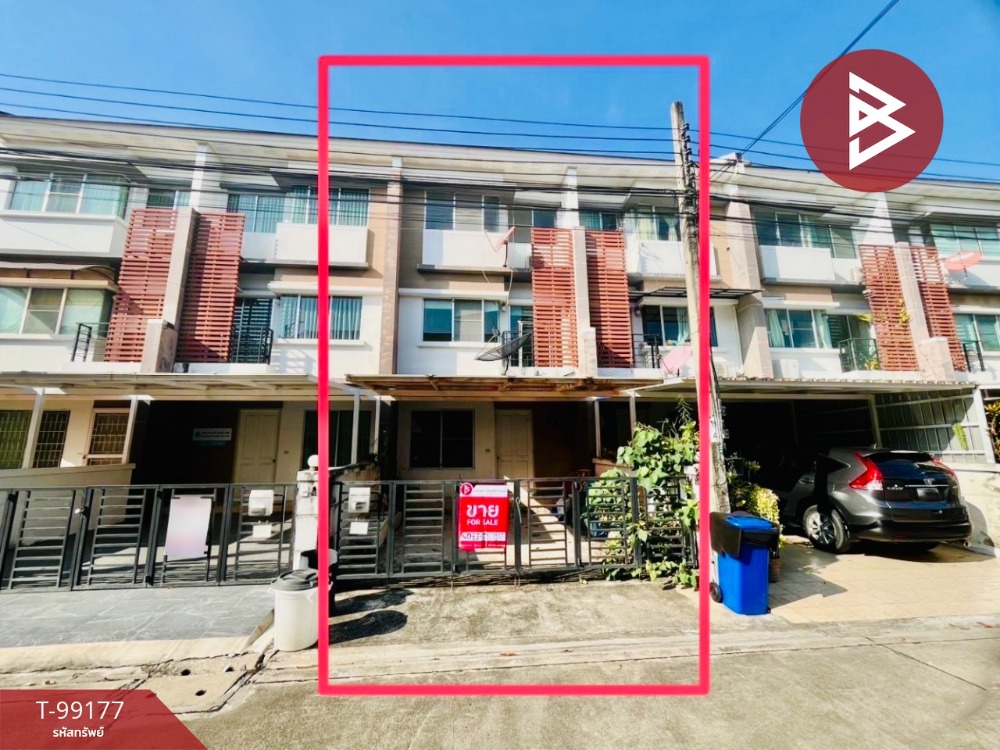 For SaleTownhomeLadkrabang, Suwannaphum Airport : Townhouse for sale, Town Plus Village, On Nut, Lat Krabang, Bangkok