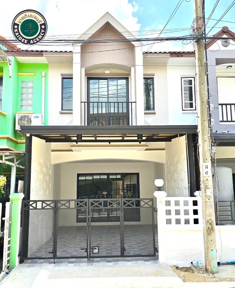 For SaleTownhomeNawamin, Ramindra : For sale: 2-storey townhouse, second-hand house, renovated, ready to move in, K.C. Ramintra Village 3, K.C. Ramintra, Hathai Rat 39, Khlong Sam Wa, Khlong Song, Nimit Mai, Sai Mai, Lam Luk Ka, Thai Raman, Safari World, Fashion