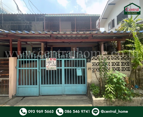 For SaleTownhomeRama9, Petchburi, RCA : Townhouse, Din Daeng, Chaturathit 2 (Soi Saeng Uthai Thip), end unit