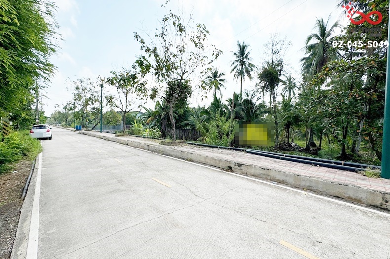 For SaleLandMahachai Samut Sakhon : Land for sale, 4 rai, 33 ngan, 23 square wa, next to Damnoen Saduak Canal, Ban Phaeo, Samut Sakhon