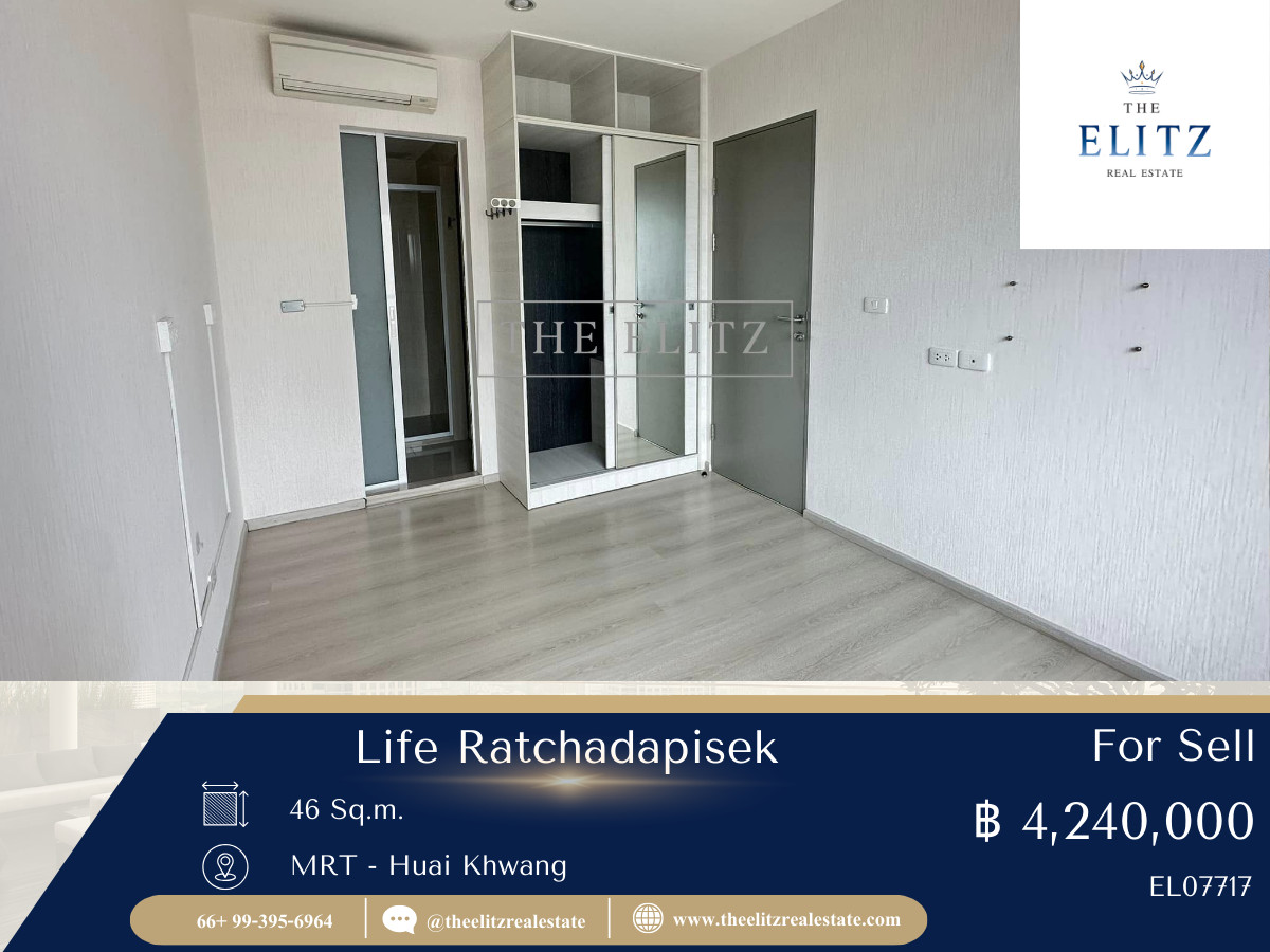 ขายคอนโดรัชดา ห้วยขวาง : ✨ ลดประชดปี 2025!! Life Ratchadapisek ห้องสภาพนางฟ้า ต่ำกว่าราคาตลาดด่วน 🎉