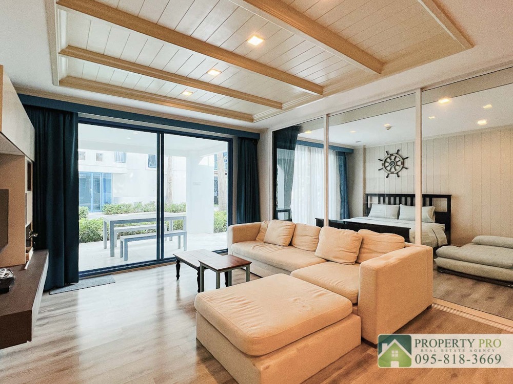 ขายคอนโดหัวหิน ประจวบคีรีขันธ์ : ขาย คอนโดตากอากาศ The Crest Santora หัวหิน ขนาด 101 ตรม แบบ 2 นอน 2 น้ำ Pool access  ติดหาดหัวหิน ซอยหัวหิน 7 ใกล้สนามบินหัวหิน เฟอร์นิเจอร์ครบ : SL24S-023