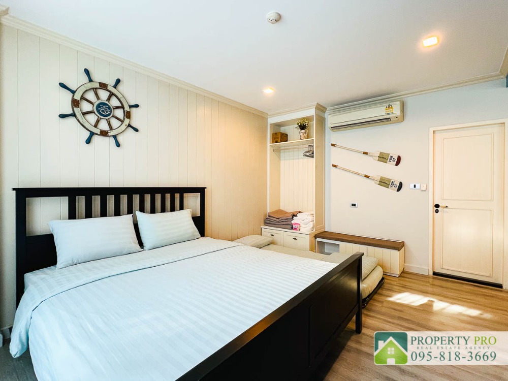 ขายคอนโดหัวหิน ประจวบคีรีขันธ์ : ขาย คอนโดตากอากาศ The Crest Santora หัวหิน ขนาด 101 ตรม แบบ 2 นอน 2 น้ำ Pool access  ติดหาดหัวหิน ซอยหัวหิน 7 ใกล้สนามบินหัวหิน เฟอร์นิเจอร์ครบ : SL24S-023