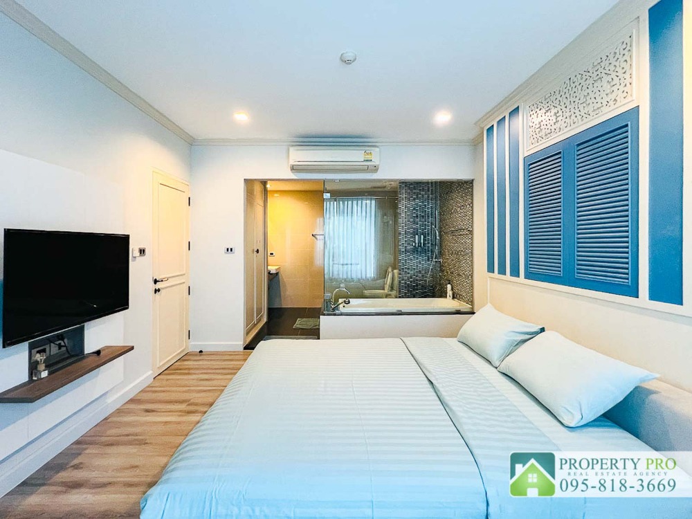 ขายคอนโดหัวหิน ประจวบคีรีขันธ์ : ขาย คอนโดตากอากาศ The Crest Santora หัวหิน ขนาด 101 ตรม แบบ 2 นอน 2 น้ำ Pool access  ติดหาดหัวหิน ซอยหัวหิน 7 ใกล้สนามบินหัวหิน เฟอร์นิเจอร์ครบ : SL24S-023