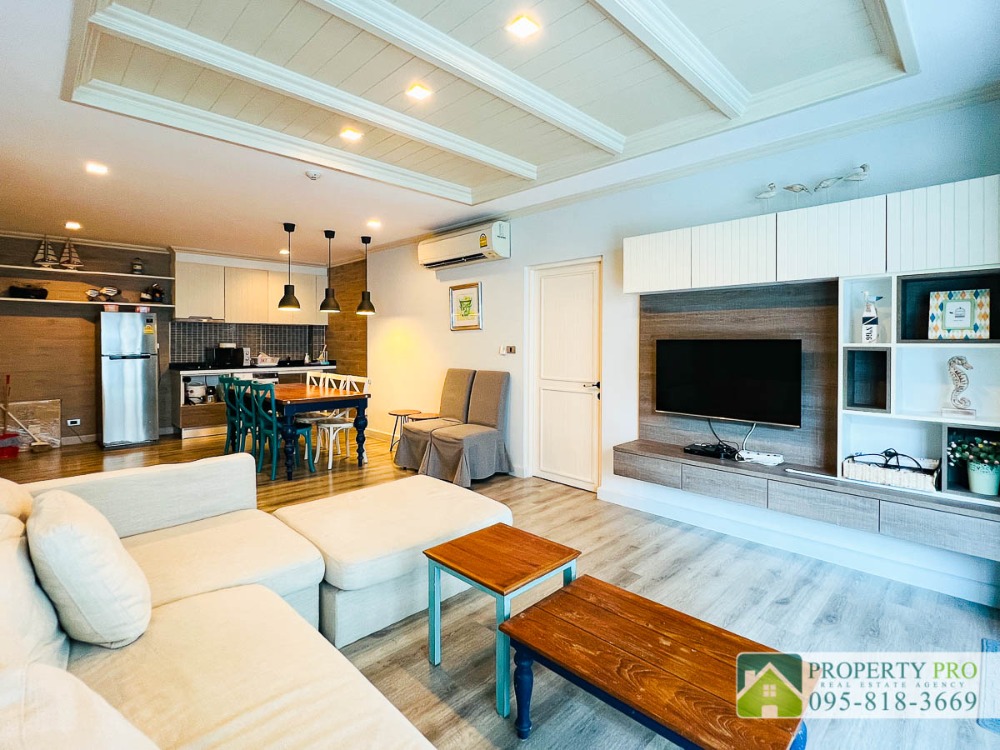 ขายคอนโดหัวหิน ประจวบคีรีขันธ์ : ขาย คอนโดตากอากาศ The Crest Santora หัวหิน ขนาด 101 ตรม แบบ 2 นอน 2 น้ำ Pool access  ติดหาดหัวหิน ซอยหัวหิน 7 ใกล้สนามบินหัวหิน เฟอร์นิเจอร์ครบ : SL24S-023