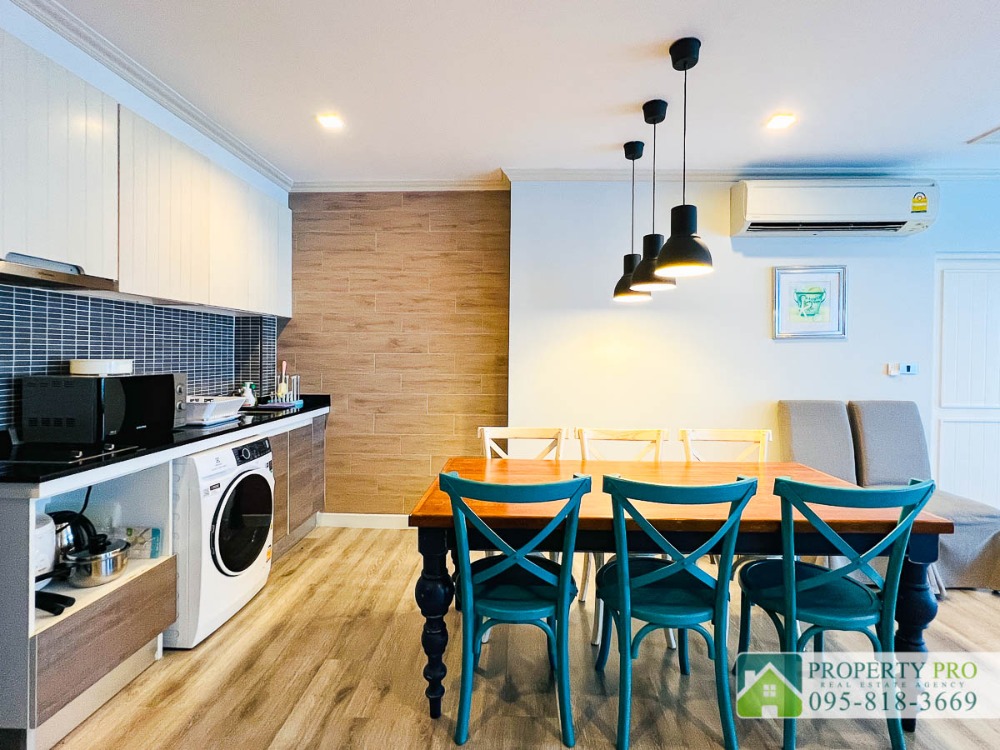 ขายคอนโดหัวหิน ประจวบคีรีขันธ์ : ขาย คอนโดตากอากาศ The Crest Santora หัวหิน ขนาด 101 ตรม แบบ 2 นอน 2 น้ำ Pool access  ติดหาดหัวหิน ซอยหัวหิน 7 ใกล้สนามบินหัวหิน เฟอร์นิเจอร์ครบ : SL24S-023