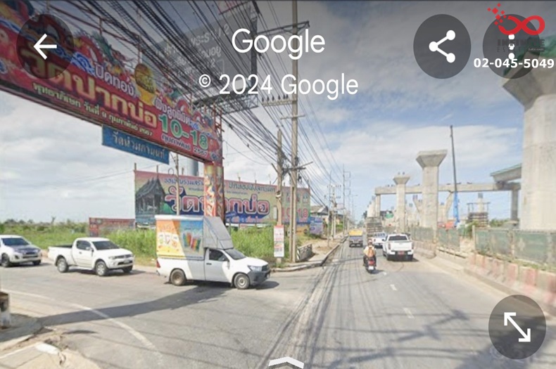 For SaleLandMahachai Samut Sakhon : Land for sale, 2-1-90.6 rai, corner plot, Rama 2 Road, Soi JR Bang Krachao