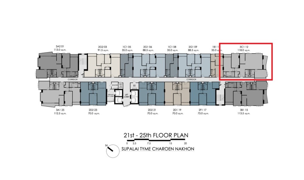 Sale DownCondo : Supalai Tyme 3-bed คู่หน้า ทิศตะวันออก วิวฝั่ง Iconsiam ตำแหน่งฮอต