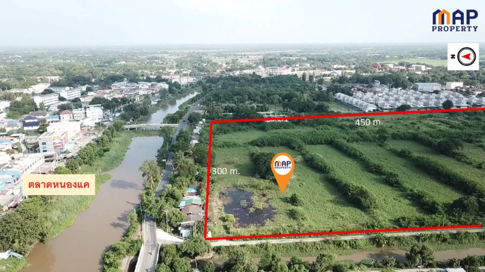 ขายที่ดินสระบุรี : ขายที่ดิน แปลงใหญ่ ตรงข้ามตลาด อ.หนองแค 77 ไร่, สระบุรี