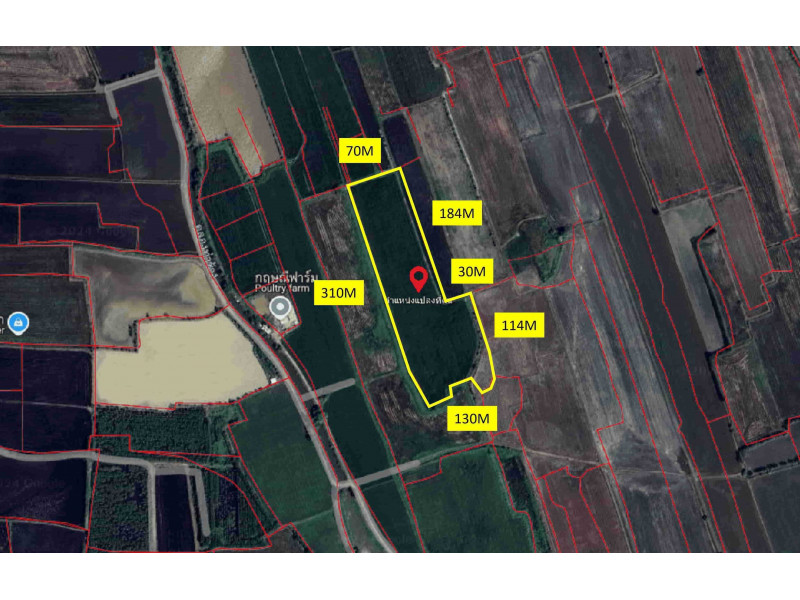 For SaleLandAyutthaya : Land for sale, Khae Ok, Bang Sai, Phra Nakhon Si Ayutthaya, 15 rai 76 sq w.