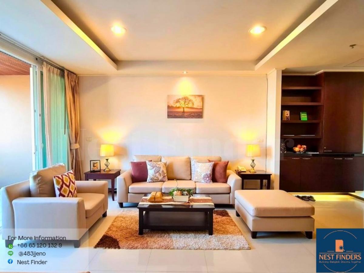 For RentCondoSukhumvit, Asoke, Thonglor : 🏢 For Rent 2 beds : Spacious Condo in Sukhumvit 39✨ High-rise condo, fully furnished, ready to move in!