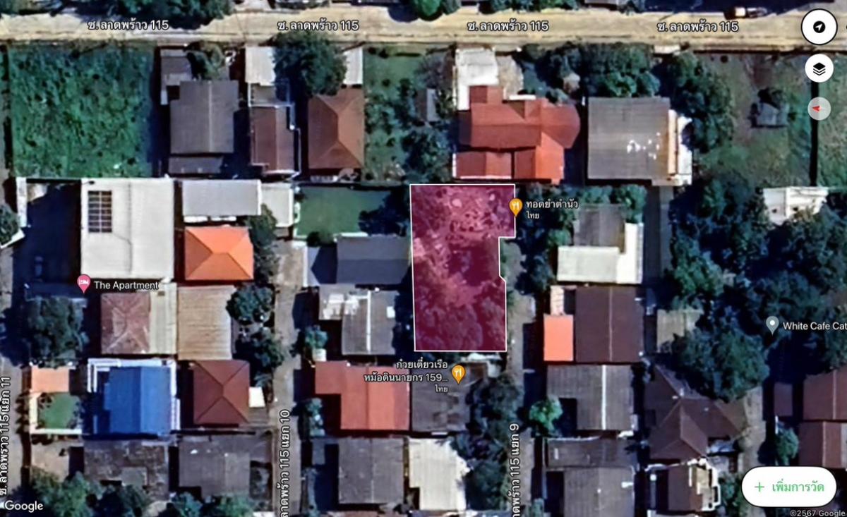 For SaleLandLadprao101, Happy Land, The Mall Bang Kapi : Land for sale, Soi Lat Phrao 115, near Bang Kapi BTS Station