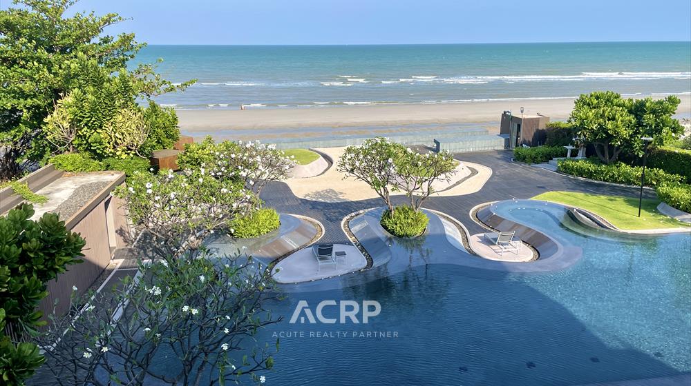 For SaleCondoCha-am Phetchaburi : Spectacular Beachfront 3 bedroom Penthouse Condo for Sale in Baan San Ngam Hua Hin
