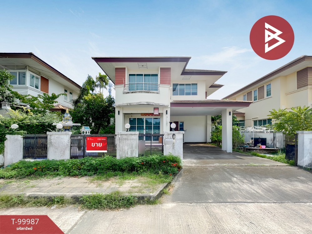 For SaleHouseSamut Prakan,Samrong : Single house for sale, Ruean Luang Park Ville Village, Theparak, Samut Prakan
