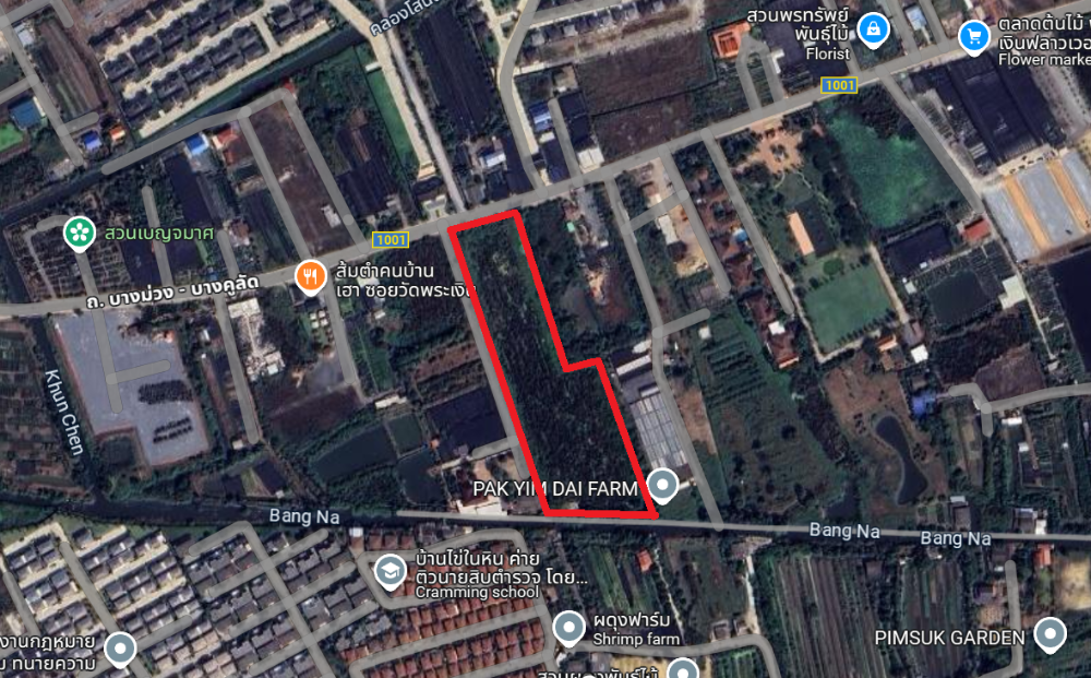 For SaleLandNonthaburi, Bang Yai, Bangbuathong : Large plot of land for sale in Nonthaburi, on a road more than 10 meters wide, Soi Wat Phra Ngoen (Bang Muang-Bang Khlat), Bang Kruai District (Bang Yai), Nonthaburi. Land for sale Nonthaburi