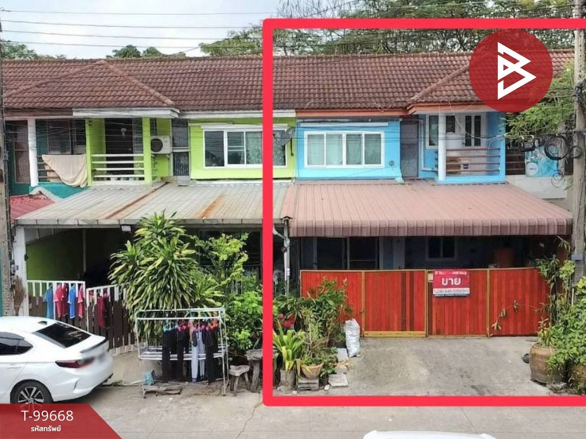 For SaleTownhomeMahachai Samut Sakhon : Townhouse for sale, Muban Chang 1 Village (Muban Chang 1), Krathum Baen, Samut Sakhon