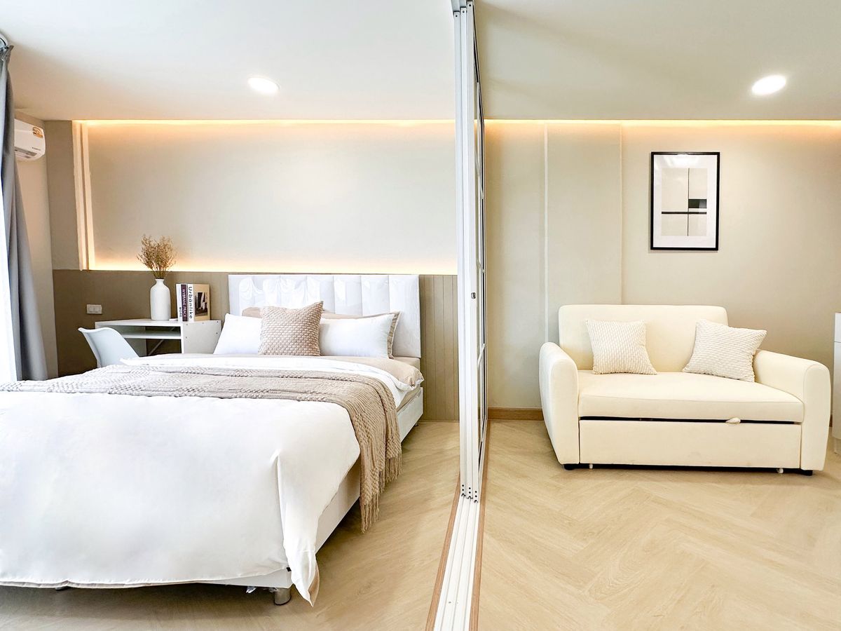 ขายคอนโดลาดพร้าว101 แฮปปี้แลนด์ : เจ้าของขายเอง ค่าคอม 4% !! คอนโดห้องใหญ่ เฟอร์ครบ ให้หมดเลย🔥 ||  ฟรีค่าใช้จ่ายวันโอนและยื่นกู้