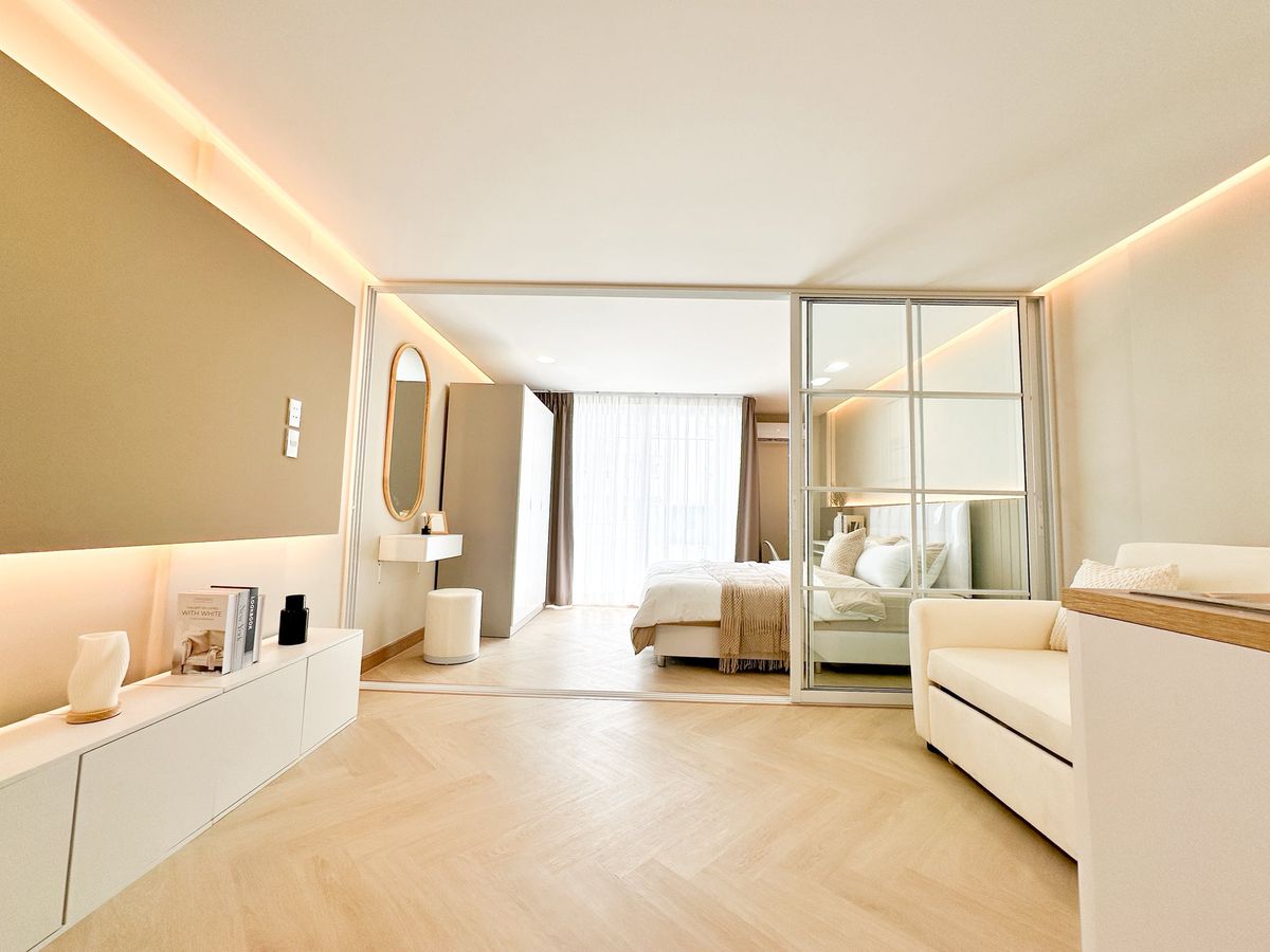 ขายคอนโดลาดพร้าว101 แฮปปี้แลนด์ : เจ้าของขายเอง ค่าคอม 4% !! คอนโดห้องใหญ่ เฟอร์ครบ ให้หมดเลย🔥 ||  ฟรีค่าใช้จ่ายวันโอนและยื่นกู้