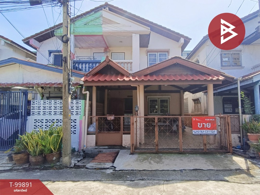 For SaleHouseSamut Prakan,Samrong : For sale: semi-detached house, area 31 square wah, Samrong Nuea, Samut Prakan