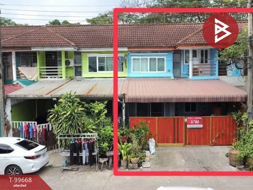 For SaleTownhomeMahachai Samut Sakhon : Townhouse for sale, Muban Chang 1 Village (Muban Chang 1), Krathum Baen, Samut Sakhon
