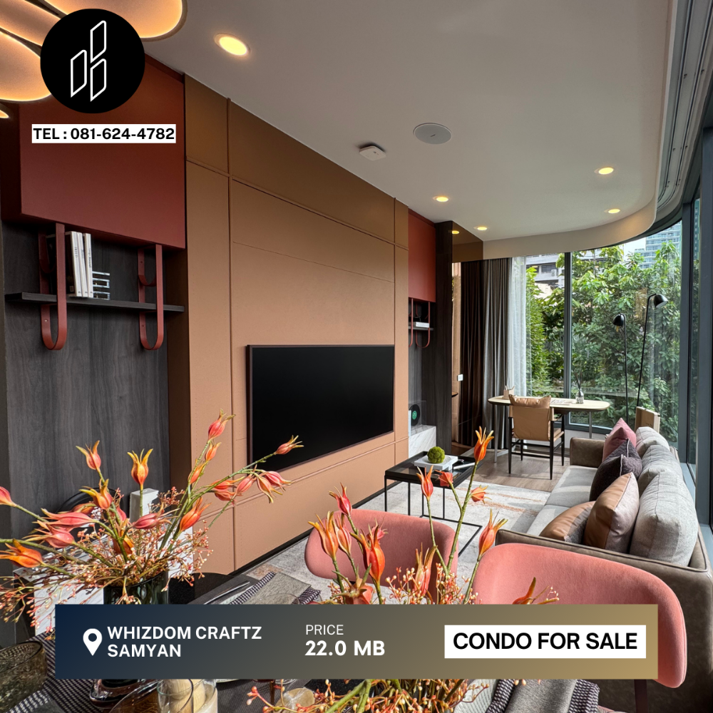 For SaleCondoSiam Paragon ,Chulalongkorn,Samyan : Condo Whizdom Craftz Samyan Size 2 bed 2 bath 38 sq.m Dbc-15-D159