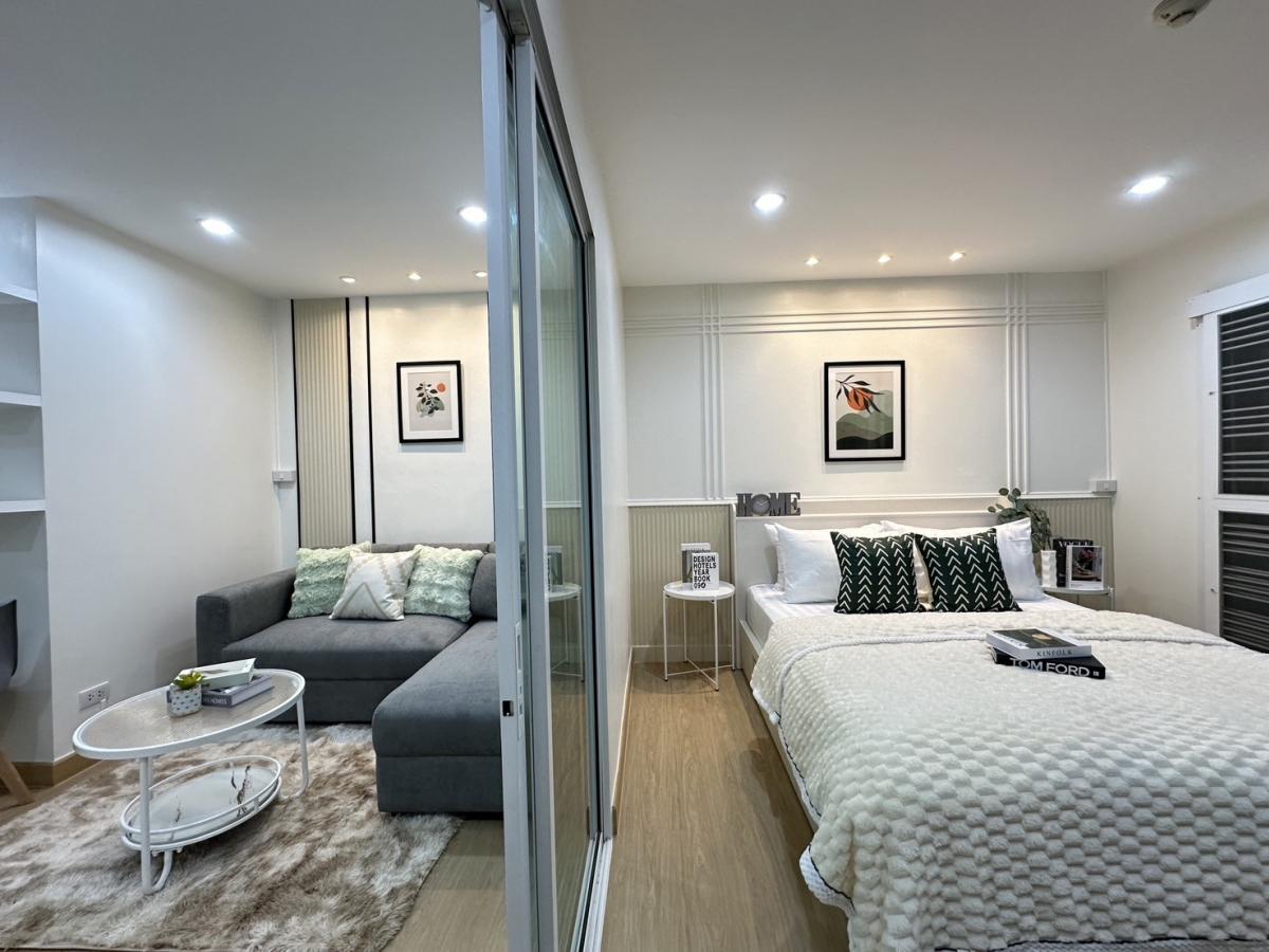 For SaleCondoRatchadapisek, Huaikwang, Suttisan : Newly decorated room, complete common area, near convenience store, convenient transportation, only 5 minutes to MRT.