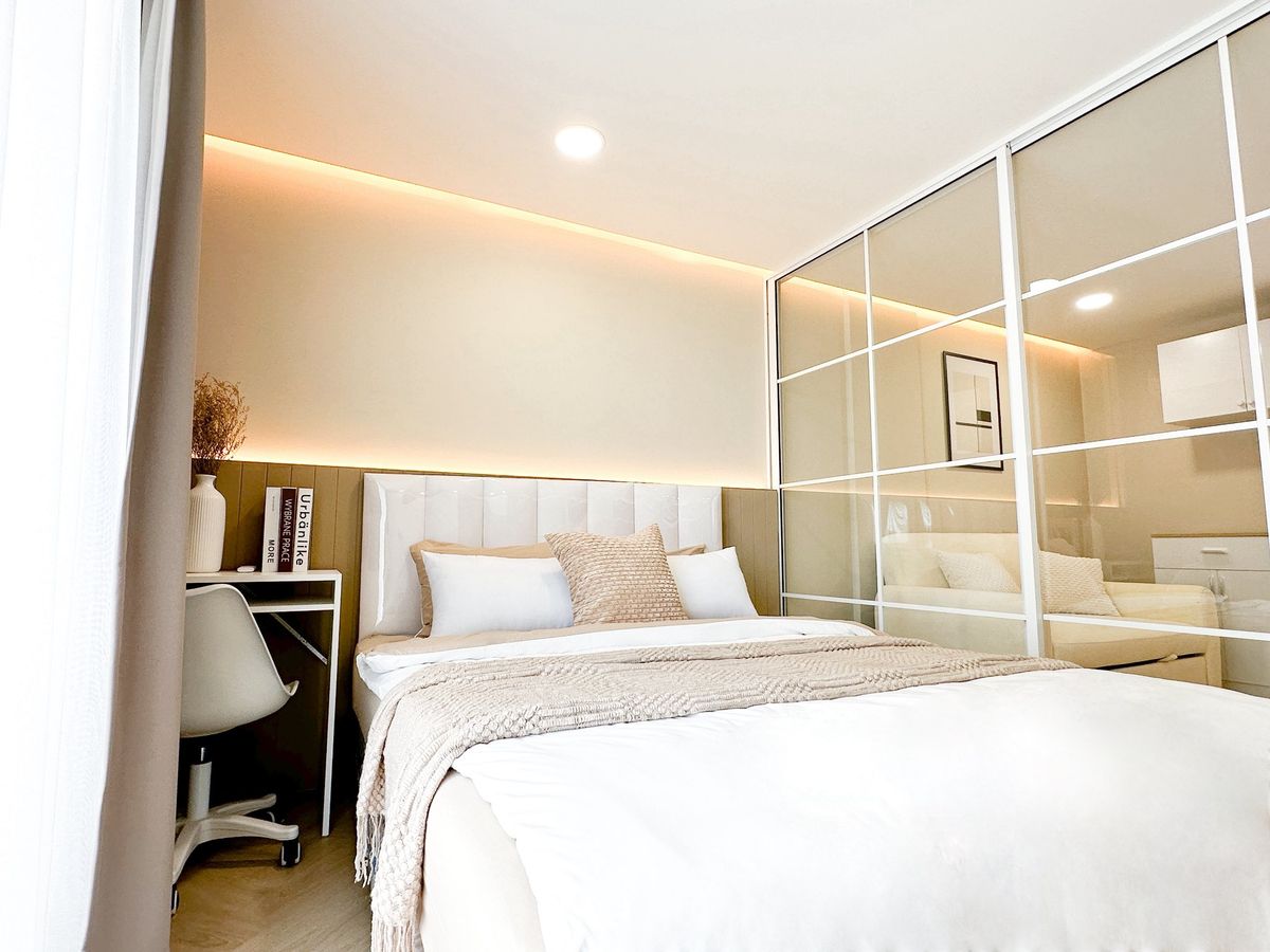 ขายคอนโดลาดพร้าว101 แฮปปี้แลนด์ : เจ้าของขายเอง ค่าคอม 4% !! คอนโดห้องใหญ่ เฟอร์ครบ ให้หมดเลย🔥 ||  ฟรีค่าใช้จ่ายวันโอนและยื่นกู้