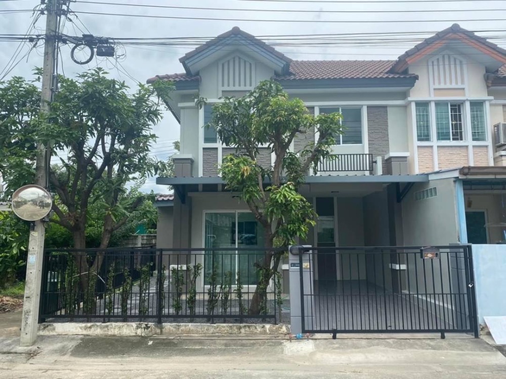 For SaleTownhome : ทาวน์เฮ้าส์ 2 ชั้นหลังมุม 27.9 ตร.วา หมู่บ้านพฤกษาวิลล์ วัชรพล-เพิ่มสิน ซ.เพิ่มสิน 34 บ้านมี 3 ห้องนอน 2 ห้องน้ำ