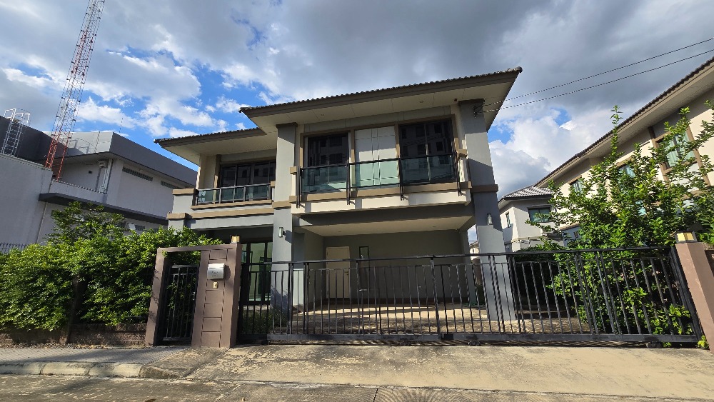 For SaleHousePathum Thani,Rangsit, Thammasat : For sale: 2-storey detached house, Phatsar Don Mueang - Phahon Yothin, corner house, 100 m. from Phahon Yothin Road, near Future Park Rangsit from Pruksa
