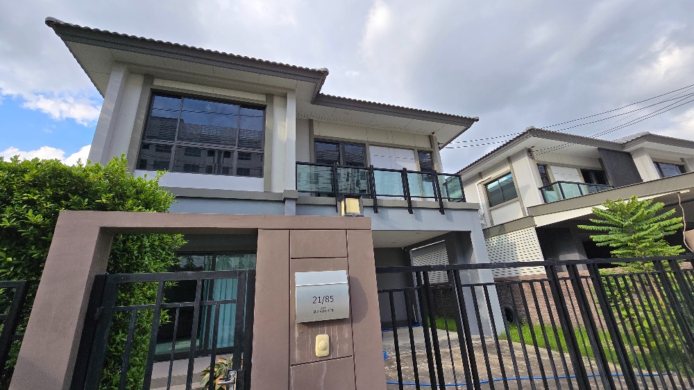 For SaleHousePathum Thani,Rangsit, Thammasat : For sale: 2-storey detached house, Phatsar Don Mueang - Phahon Yothin, 100 m. from Phahon Yothin Road, near Future Park Rangsit from Pruksa