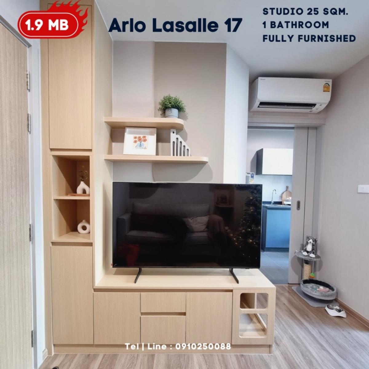 ขายคอนโดบางนา แบริ่ง ลาซาล : ✨ คอนโดมือ 1 เลี้ยงสัตว์ได้ ใกล้ BTS แบริ่ง พร้อมอยู่ เริ่มต้นเพียง 1.89 ลบ. 25 ตรม.