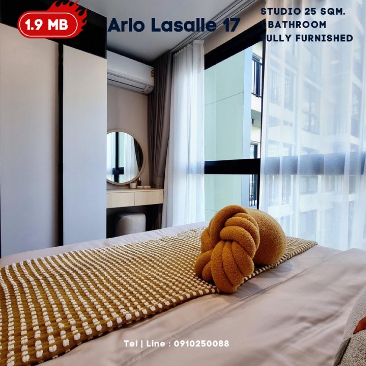 ขายคอนโดบางนา แบริ่ง ลาซาล : ✨ คอนโดมือ 1 เลี้ยงสัตว์ได้ ใกล้ BTS แบริ่ง พร้อมอยู่ เริ่มต้นเพียง 1.89 ลบ. 25 ตรม.