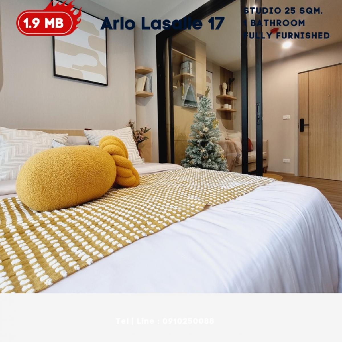 ขายคอนโดบางนา แบริ่ง ลาซาล : ✨ คอนโดมือ 1 เลี้ยงสัตว์ได้ ใกล้ BTS แบริ่ง พร้อมอยู่ เริ่มต้นเพียง 1.89 ลบ. 25 ตรม.