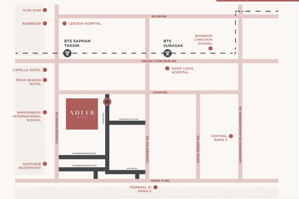For SaleCondoSathorn, Narathiwat : Penthouse Low rise on Chan road, less unit, 2 bed 2 bath, Adler Chan Road