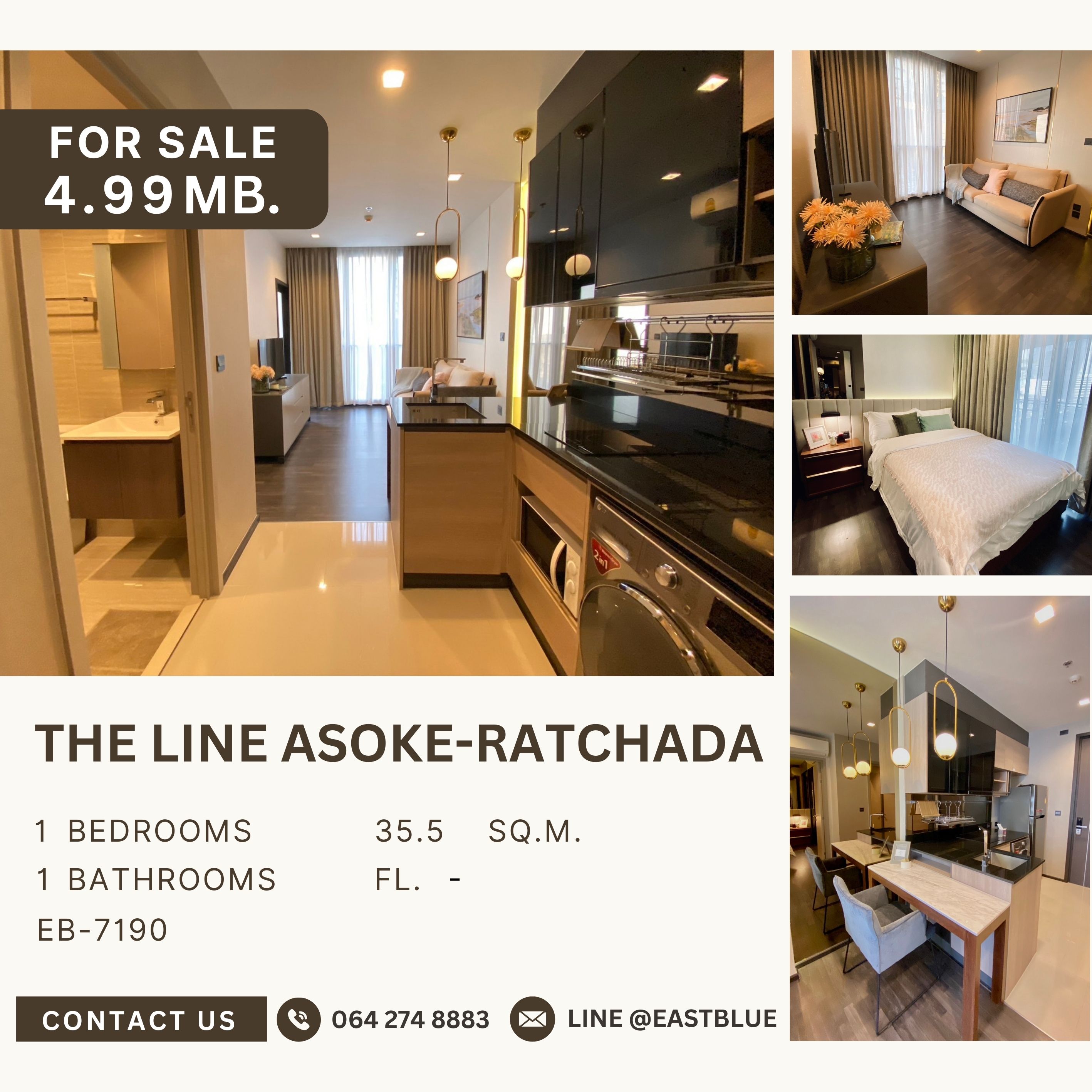 For SaleCondoRama9, Petchburi, RCA : The Line Asoke-Ratchada ราคาถูกกว่าตลาด เฟอร์นิเจอร์เครื่องใช้ไฟ้ฟ้าครบ 4.99 MB.