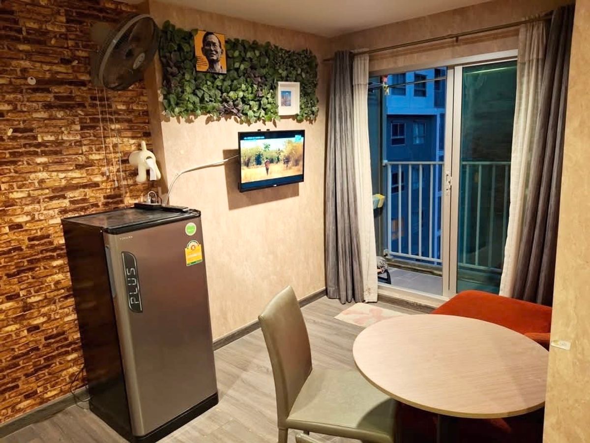 ให้เช่าคอนโดสมุทรปราการ สำโรง : เช่าคอนโด The Trust Condo @ BTS Erawan พร้อมเฟอร์นิเจอร์ วิวแม่น้ำ ติดBTSเอราวัณ ส่วนกลางจัดเต็ม / โทร 099-149-5164
