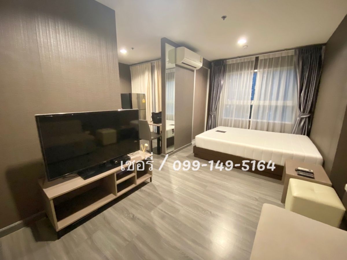 For RentCondoSamut Prakan,Samrong : Rent The Trust Condo @ BTS ERAWAN, corner room, garden, garden and wind train. Very good. There are no buildings with furniture. The central part is full. Condo, electric train / call 099-149-5164