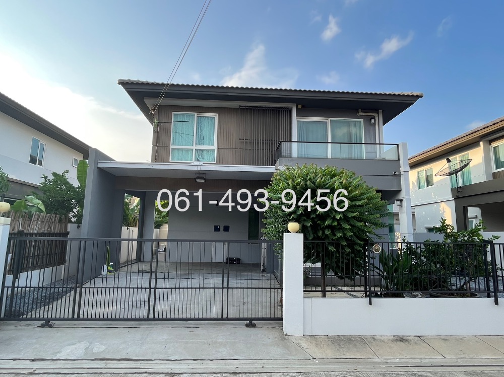 For RentHousePhutthamonthon, Salaya : Rent a detached house, Chaiyapruek Phutthamonthon 5, beautifully dressed in 50 square meters, 2 floors near Rajamangala University of Technology Rattanakosin And Mahidol University