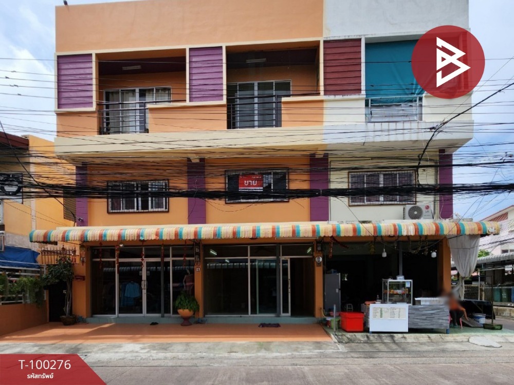 For SaleShop HouseSamut Prakan,Samrong : Commercial building for sale, 3 floors, Soi Sukhumvit 17, area 14 sq m, Bang Muang Mai, Samut Prakan