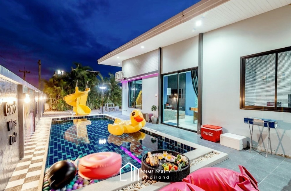 ขายหัวหิน ประจวบคีรีขันธ์ : ขายบ้านสวยพร้อมสระส่วนตัว เฟอร์นิเจอร์ครบใกล้โครงการศุภาลัยลากูนหัวหิน ราคาถูกมาก