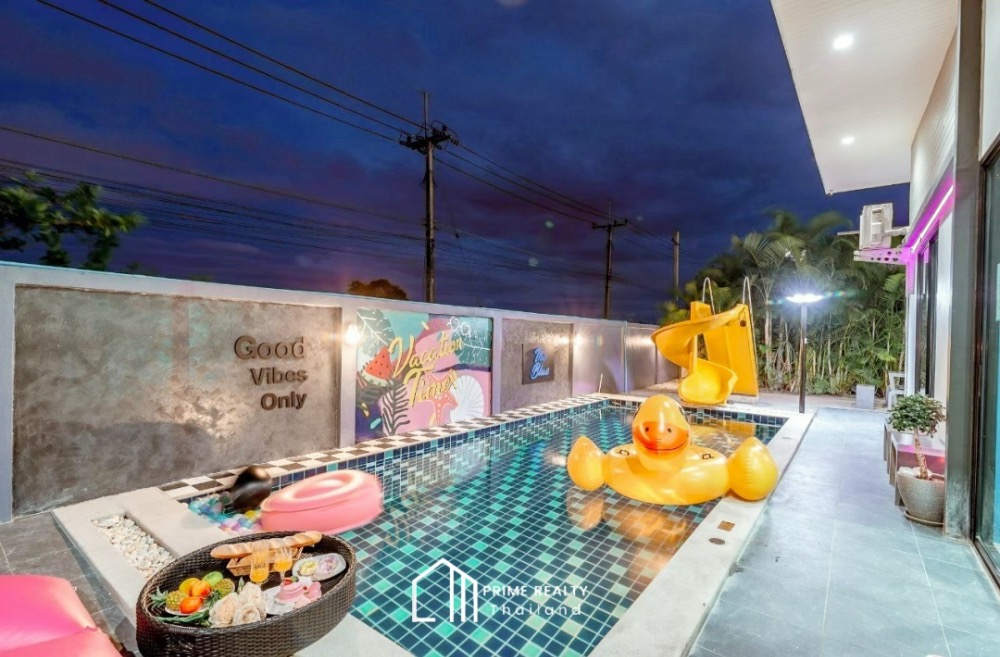 ขายหัวหิน ประจวบคีรีขันธ์ : ขายบ้านสวยพร้อมสระส่วนตัว เฟอร์นิเจอร์ครบใกล้โครงการศุภาลัยลากูนหัวหิน ราคาถูกมาก