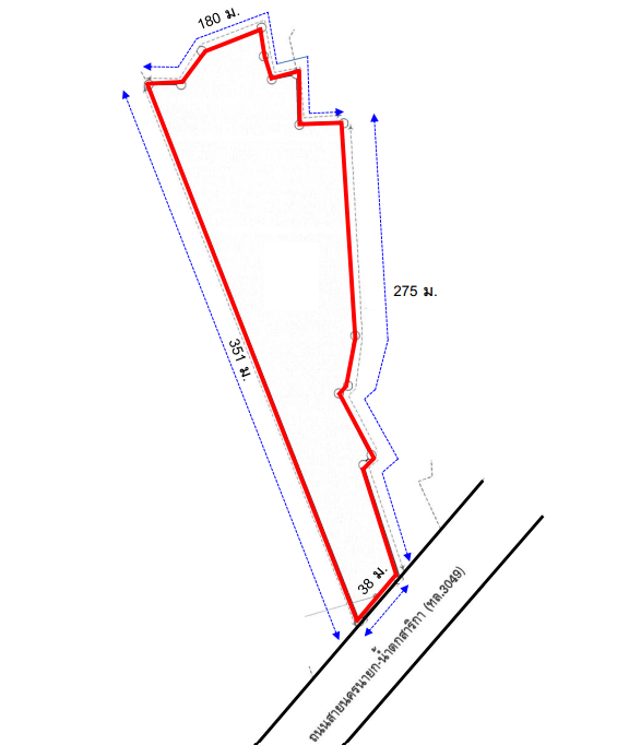 ขายที่ดินนครนายก : ที่ดินเปล่า ใกล้ห้างแม็คโคร นครนายก