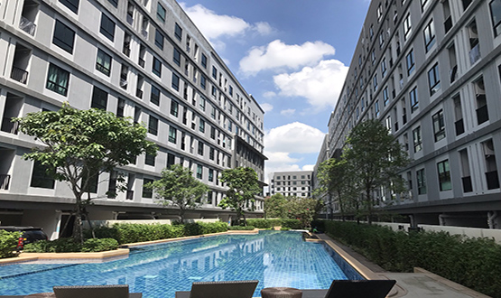 ขายคอนโดเสรีไทย-นิด้า : ขายด่วน ยูนิโอ รามคำแหง-เสรีไทย ชั้น 3 อาคาร C พร้อมเฟอร์นิเจอร์เข้าอยู่ได้เลย