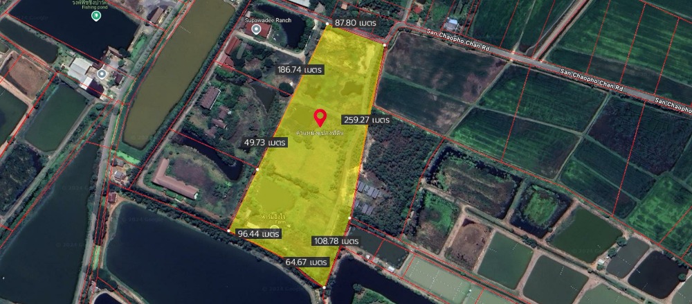 ขายที่ดินฉะเชิงเทรา : ขาย ที่ดิน เนื้อที่ 27 ไร่ 375 ตร.ว. อำเภอเมือง ฉะเชิงเทรา